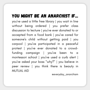 You Might Be An Anarchist Magnet